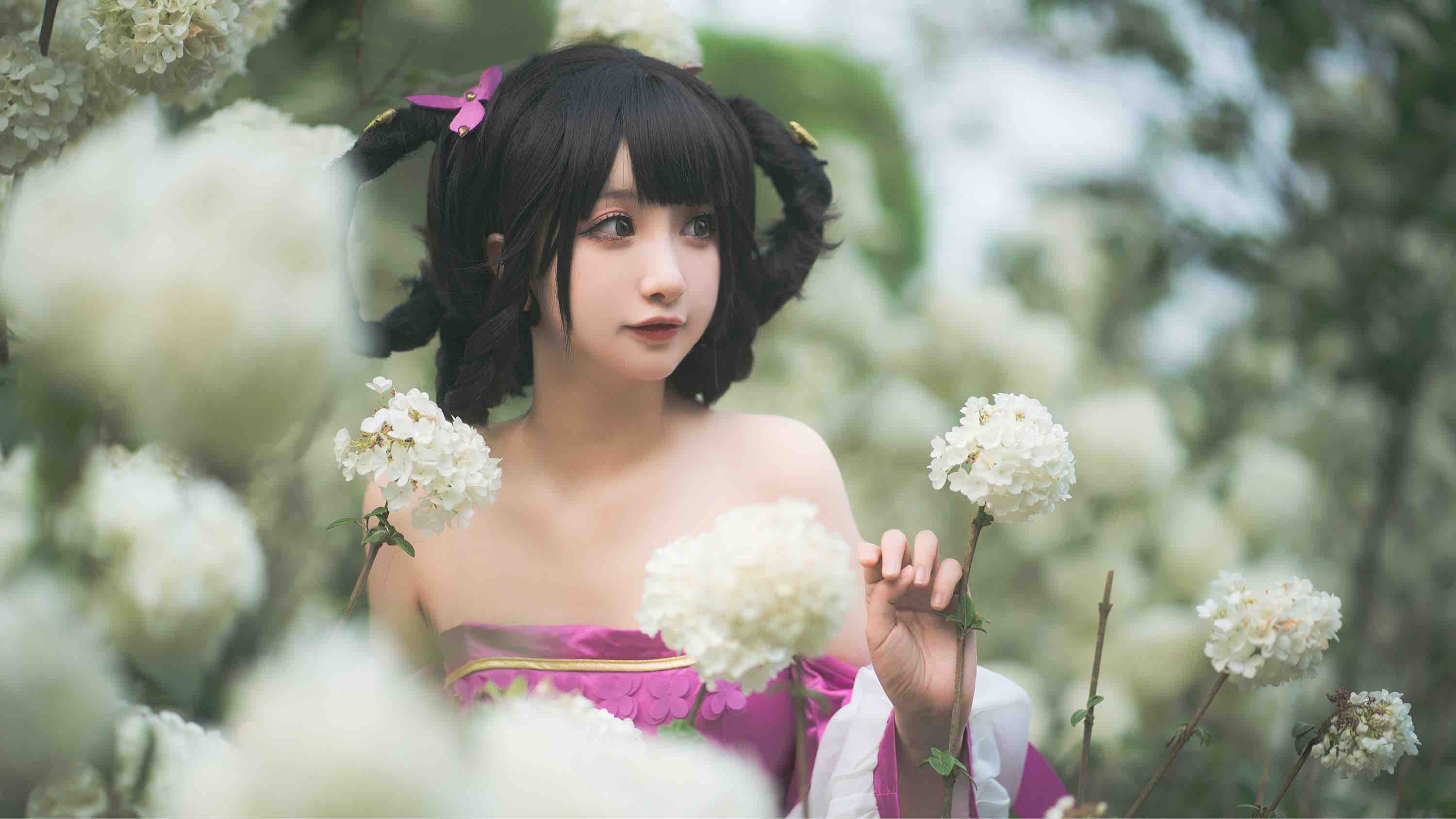 小乔cos丁香结花会枯萎爱永不凋零