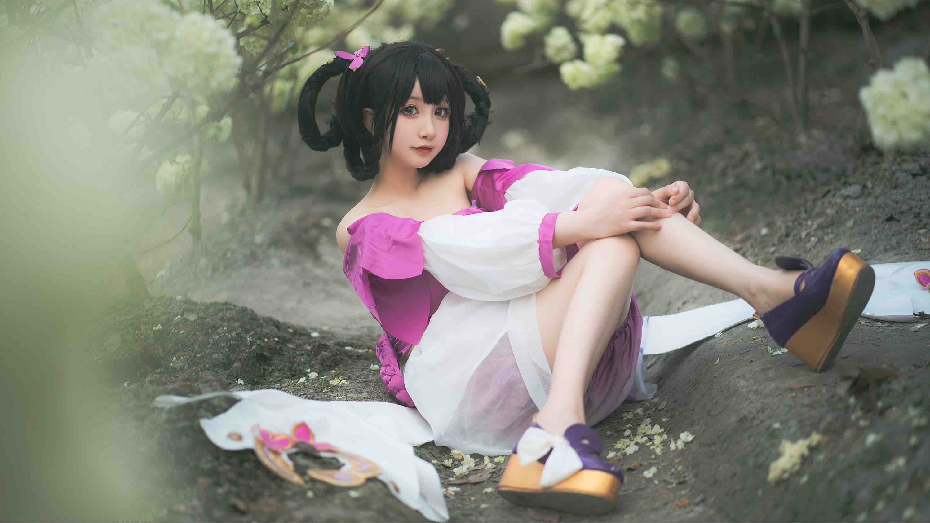 小乔cos丁香结花会枯萎爱永不凋零